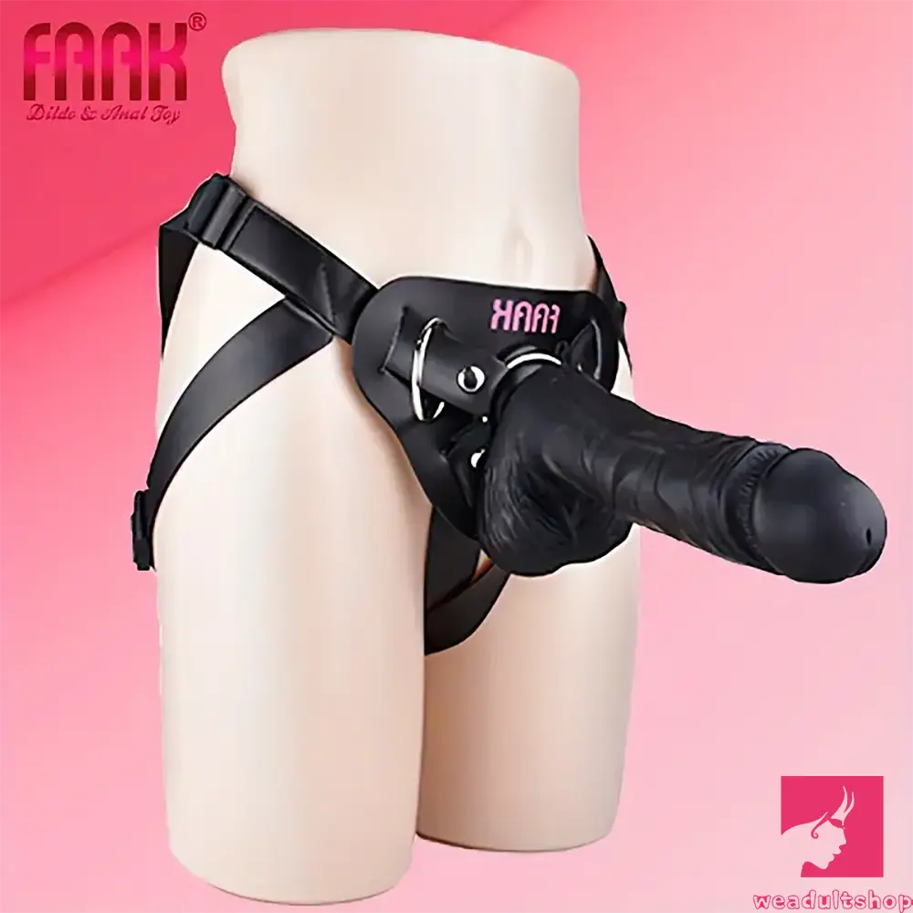 10.01in Silicone Soft Big Strap On Wearable Dildo For Gay Lesbian