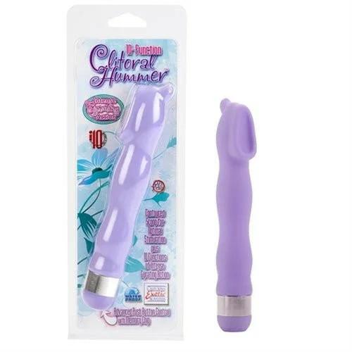 10 Functional Clitoral Hummer - Purple