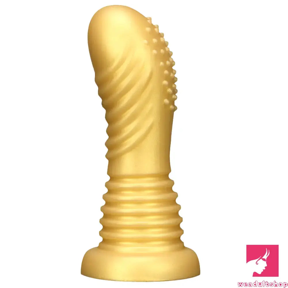 7.08in Top Quality Soft Liquid Silicone Thick Spiked Butt Plug Dildo