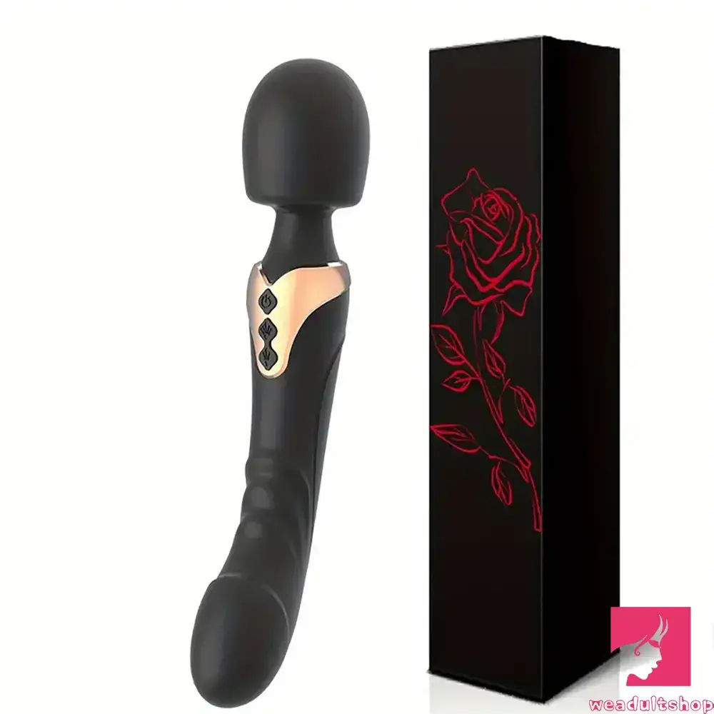 9.96in Dual Motor Silicone Big Wand G-Spot Vibrating Dildo Vibrator