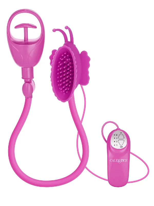 Butterfly Clitoral Pump Vibrator Pink