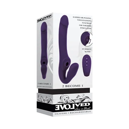 Evolved 2 Become 1 Strapless Strap On - Purple