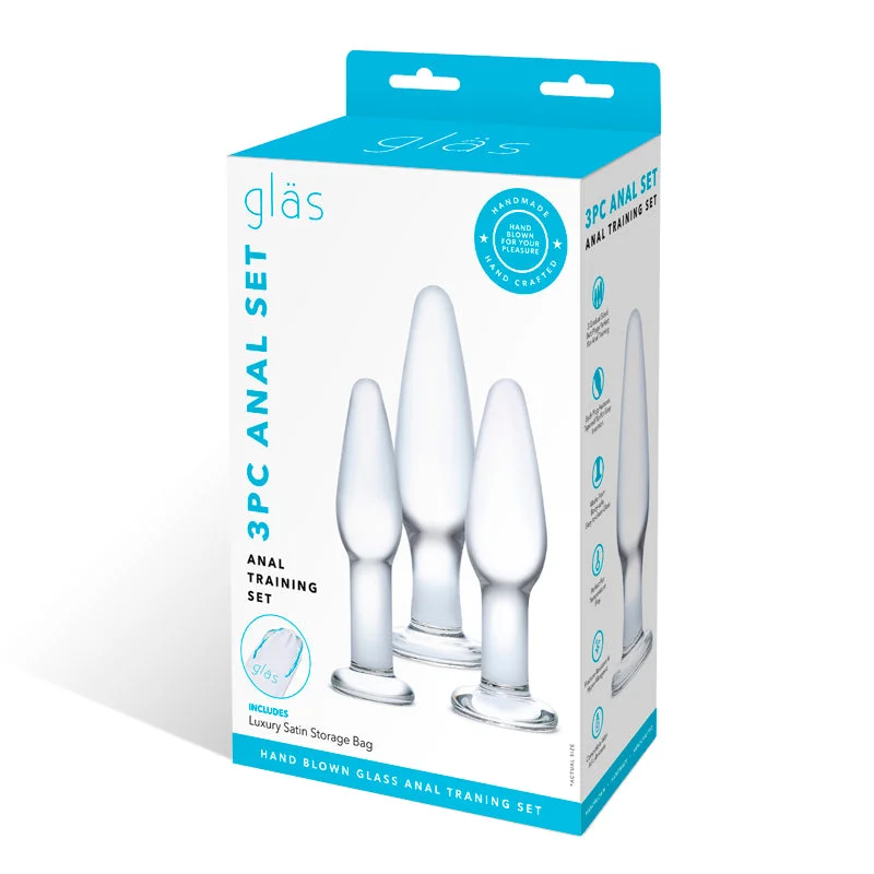 Glas 3-Piece Glass Anal Training Set