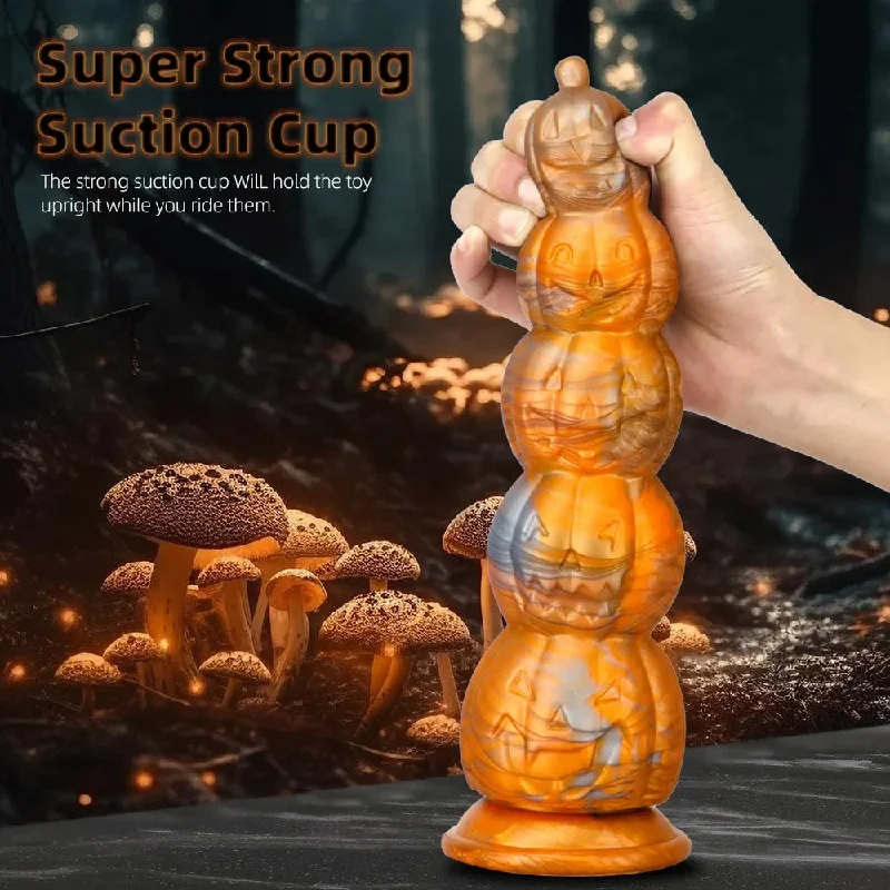 Pumpkin Monster Dildo Anal Plug - Big Fantasy Dildos Buttplug Vagina Prostate Massager