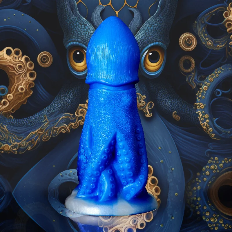 Realistic Octopus Monster Dildo Butt Plug - Big Suction Cup Silicone Alien Dildos Sex Toy