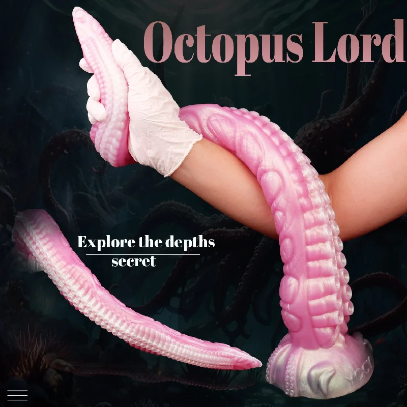 Realistic Tentacle Dildo Butt Plug - Premium Soft Octopus Textured Suction Cup Sex Toys