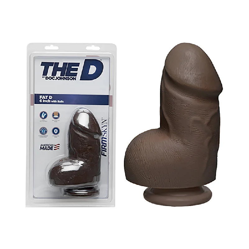 The D Fat D 6 inches With Balls Firmskyn Dildo