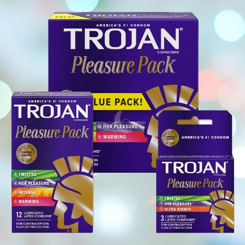 Trojan Pleasure Pack Variety Condom Sampler