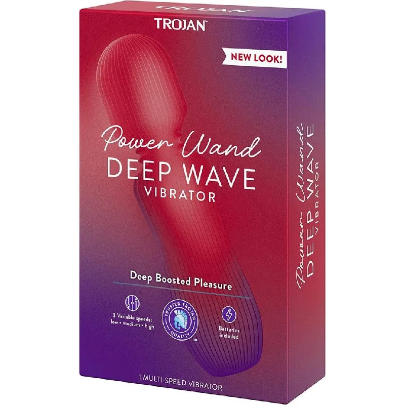 Trojan Power Wand Deep Wave Multi-Speed Clitoral Massager