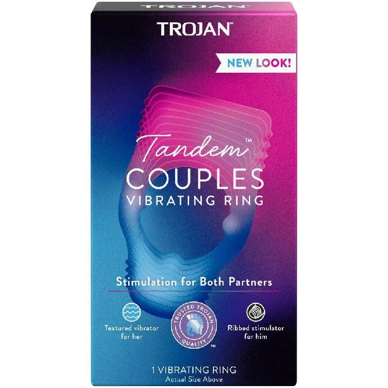 Trojan Tandem Couples Vibrating Cock Ring