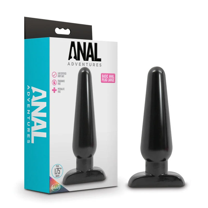 Anal Adventures Basic Anal Butt Plug - Large