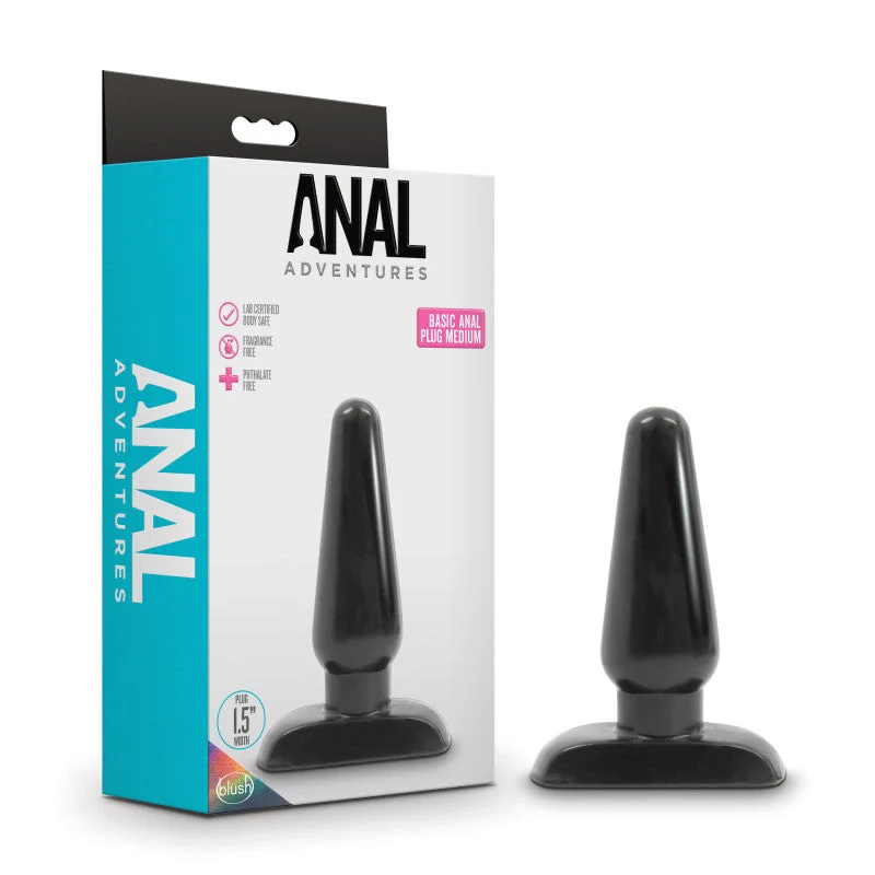 Anal Adventures Basic Anal Butt Plug - Medium