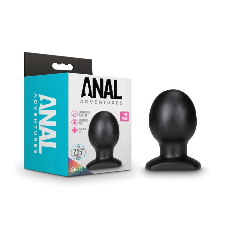 Anal Adventures Orb Butt Plug - Black