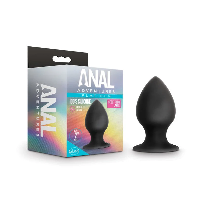 Anal Adventures Platinum Anal Stout Butt Plug - Large