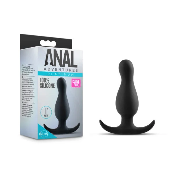 Anal Adventures Platinum Curve Butt Plug