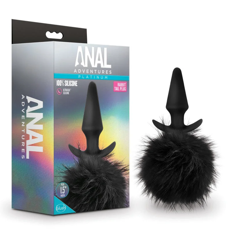 Anal Adventures Platinum Bunny Tail Butt Plug