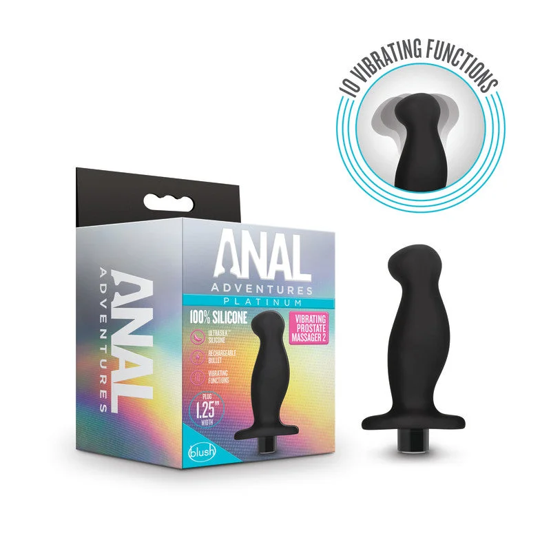 Anal Adventures Platinum Vibrating Prostate Massager 02 Butt Plug