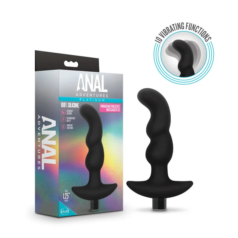 Anal Adventures Platinum Vibrating Prostate Massager 03 Butt Plug