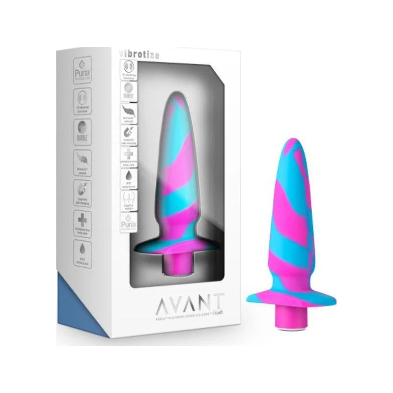 Avant Vibrotize Silicone Mini Anal Vibe Fuchsia