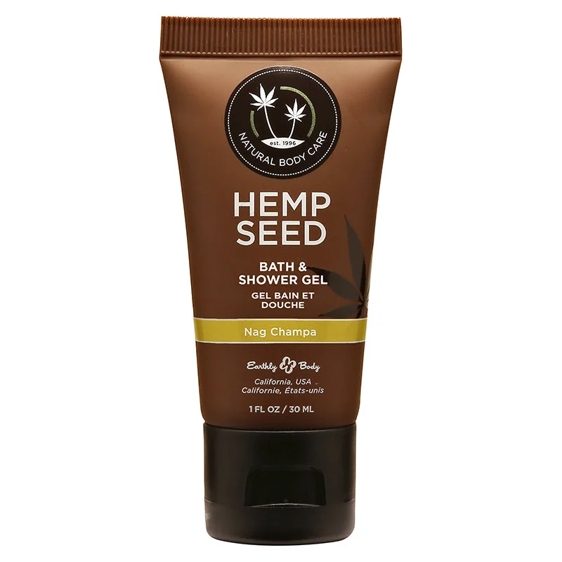 Earthly Body Hemp Seed Shower Gel Nag Champa 1oz