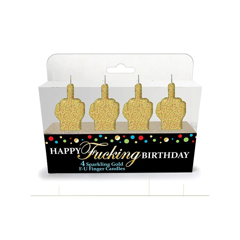 Happy Fucking Birthday FU Candle Set