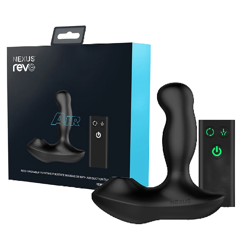 Revo Air Remote Control Rotating Prostate Massager With Suction