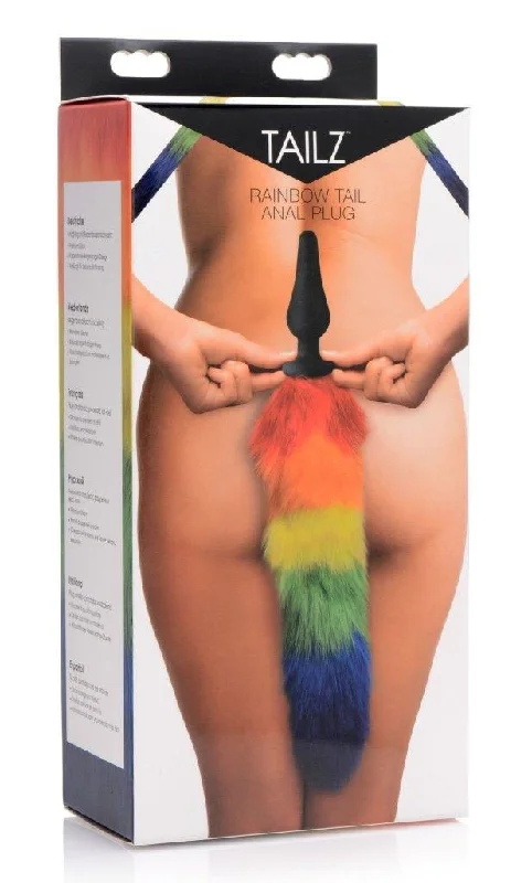 Rainbow Tail Silicone Butt Plug