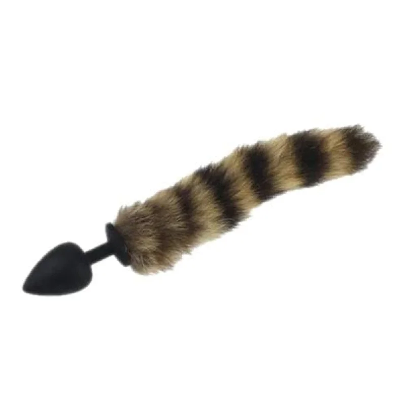 Random Silicone Raccoon Tail Plug 17" Long