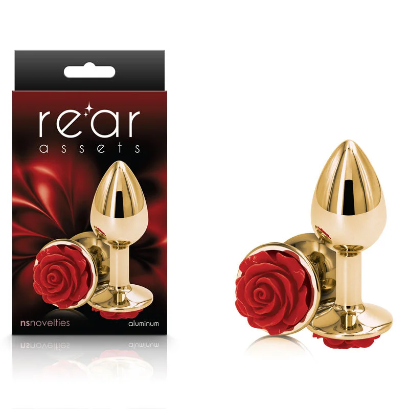 Rear Assets Butt Plug Small Rose Red