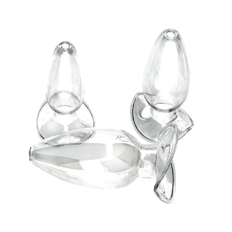 Smooth Glass Plug 4.33 to 5.31" Long Hollow