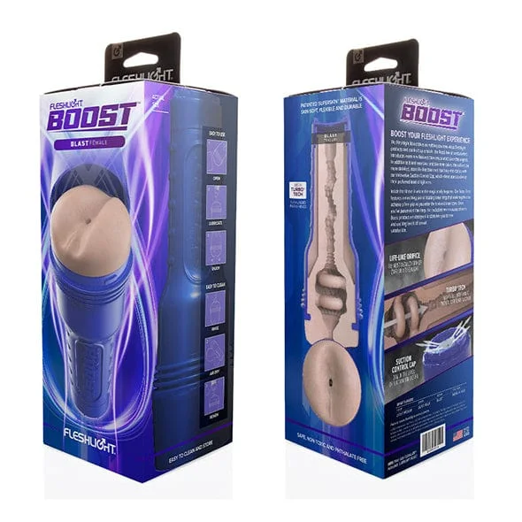 Fleshlight - Fleshlight Boost Blast Female Masturbator Ass (Light Medium Flesh)