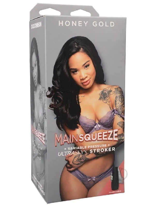 Main Squeeze Honey Gold Caramel – Lifelike ULTRASKYN Masturbator Molded from Starlet Honey Gold