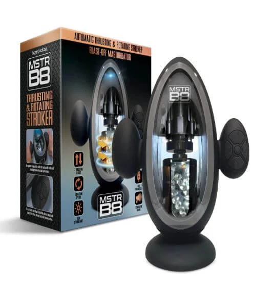 MSTR B8 Blast Off Stroker – 7 Thrusting Modes, 3 Rotation Speeds, LED Lights