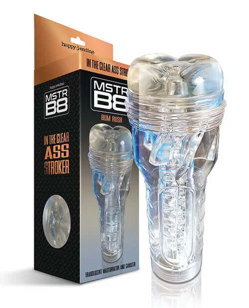 Experience Pure Bliss with the Happy Endings Mstr B8 Clear Ass Stroker!