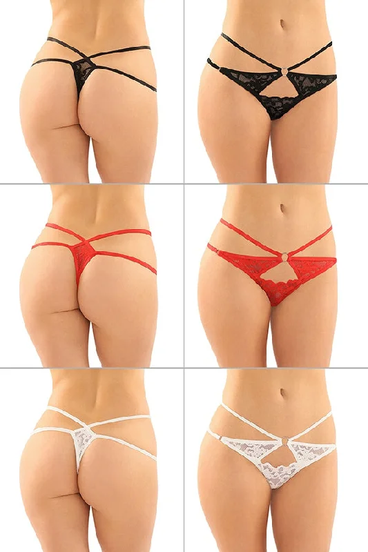 Jasmine Cut-Out Lace Thong